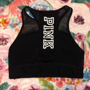 PINK mesh top sports bra